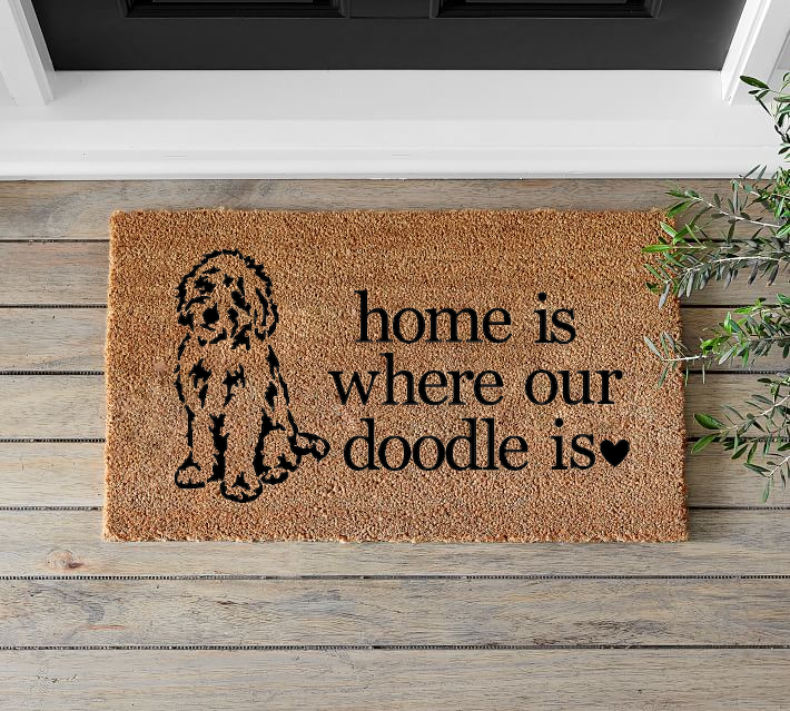 Home is Where our *Breed* Is (Dog/Doodle/Any Pet/Labradoodle) Doormat - Mats and Signs For You