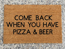Load image into Gallery viewer, Pizza and Beer Doormat - Mats and Signs For You
