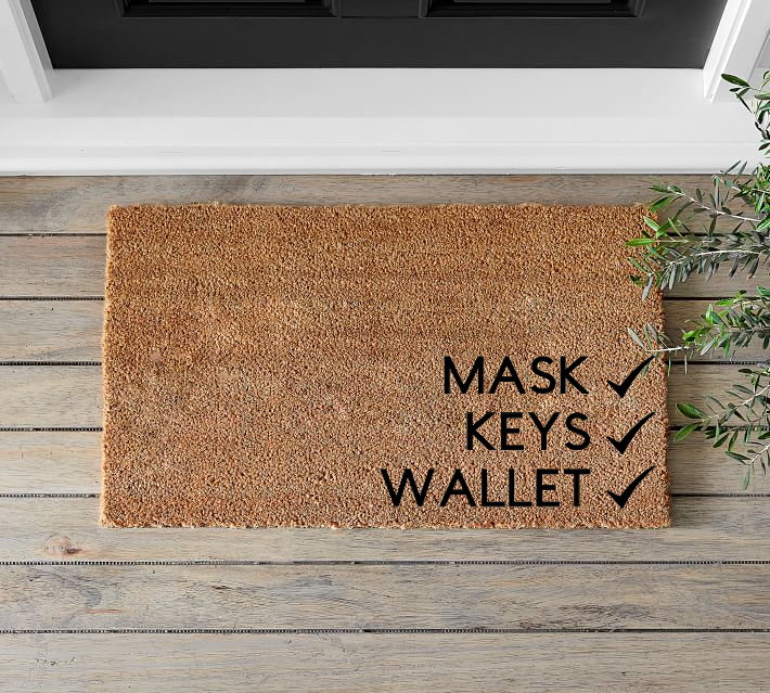 Mask, Keys, Wallet Doormat - Mats and Signs For You