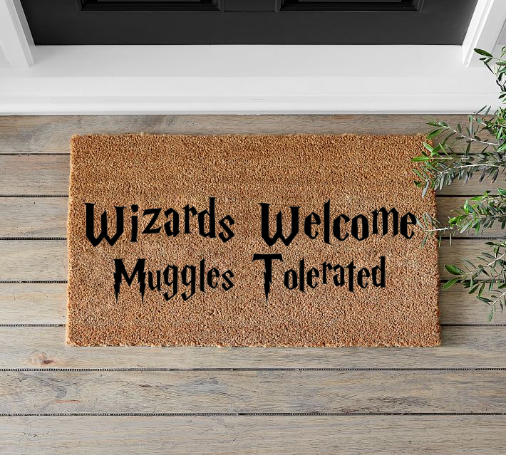 Wizards Welcome Muggles Tolerated Doormat - Mats and Signs For You